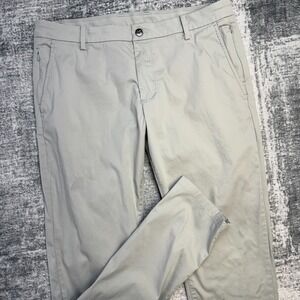 Birddogs Pants Mens 36x36 (35x34) Gray Unlined Performance Broomstick Commute